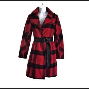 COCKPIT USA CPT Wool Buffalo Plaid Coat